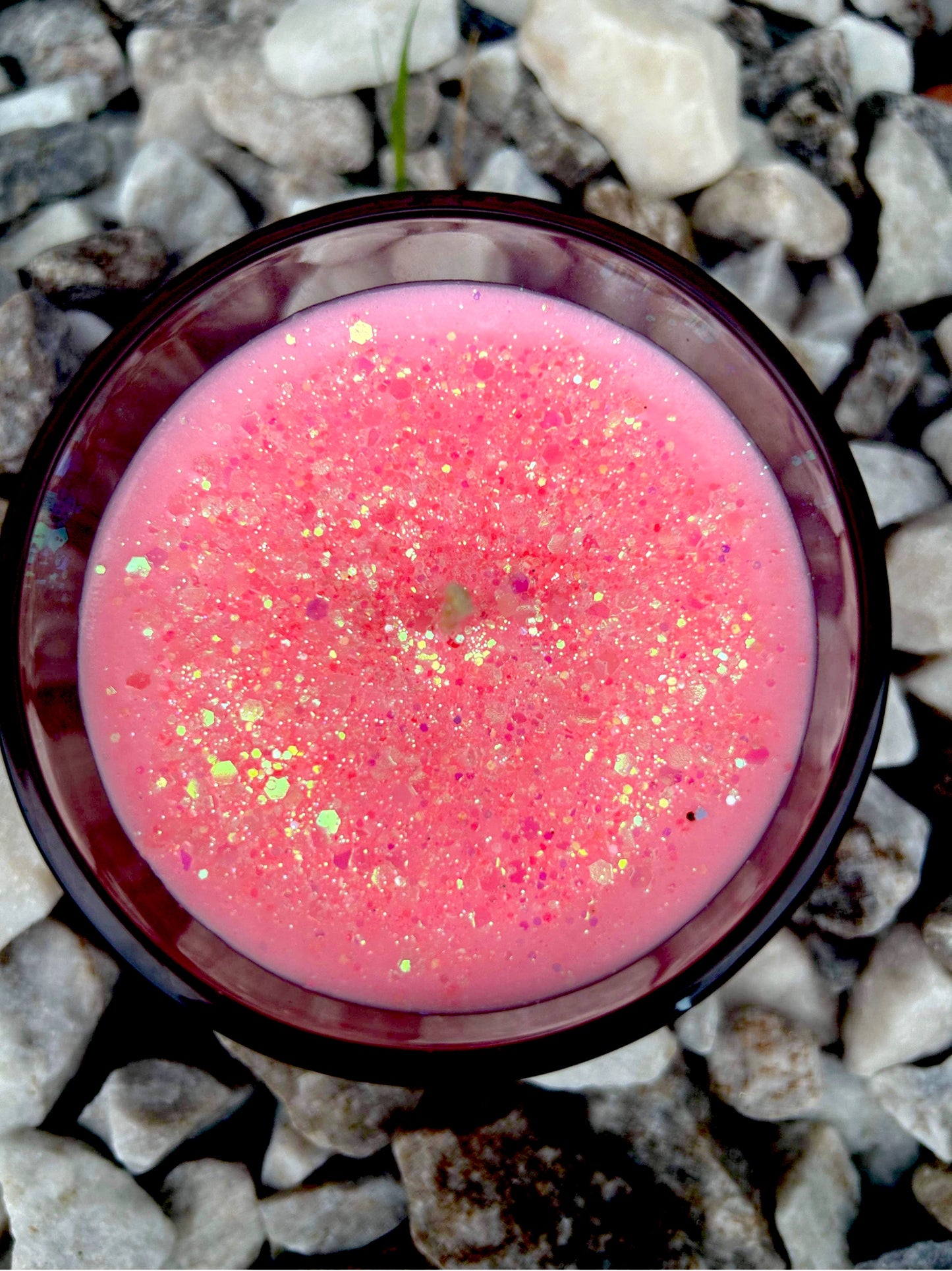 Pink Sands Glitter Candle